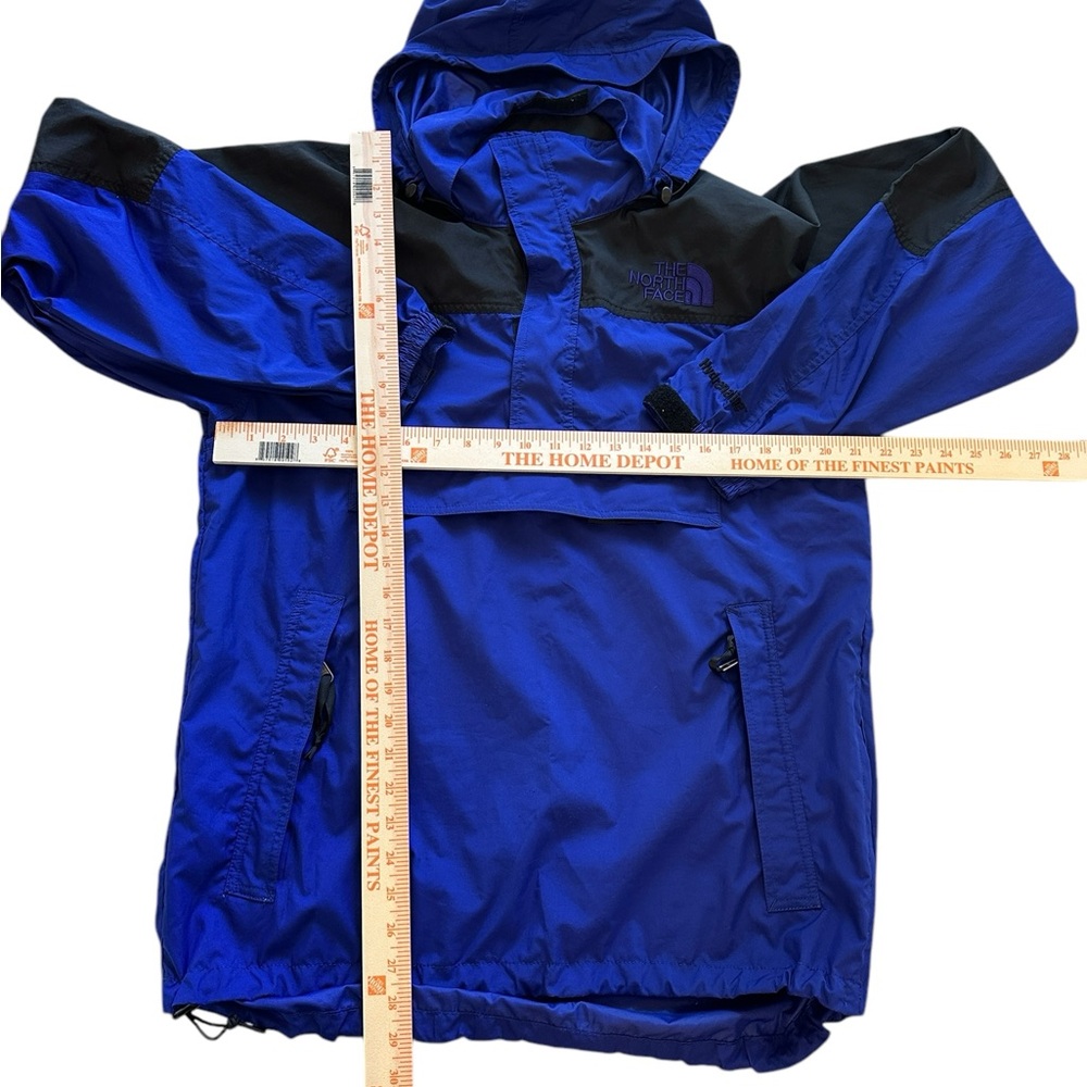 VTG The North Face Men’s Blue Pull Over Hooded Coat Jacket Packable  Lar… - Picture 6 of 12